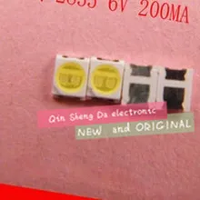 100 ПК для технического обслуживания Konka Changhong Amoi ЖК-дисплей ТВ подсветка светодиодный светодиодные полосы света с Восточно-Bay 2835 SMD СВЕТОДИОДНЫЙ бусины, диаметр- 6V