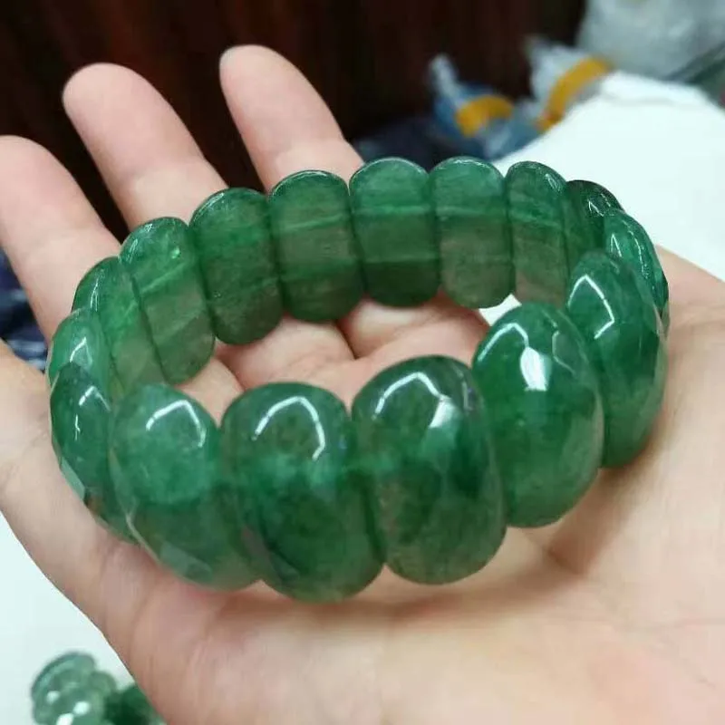 

Natural Green Strawberry Quartz Beads Bracelet Natural Stone Jewelry Bangle For Women For Gift Free Shipping Wholesale !
