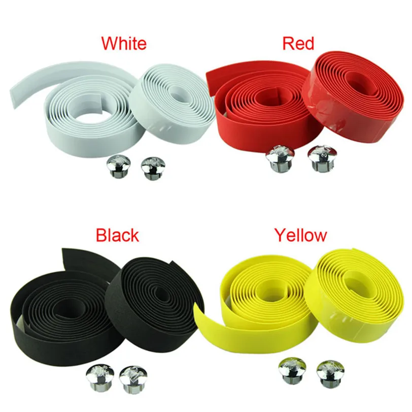 

Cycling Handle Belt Bike Bicycle Cork Handlebar Tape Wrap +2 Bar Plug Sports Outdoors camping Accessories