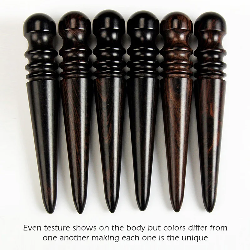 Uxcell Wood Leathercraft Slicker & Burnisher Tool Set - Round Edge Rounding Polishing Sticks For DIY Leather Working