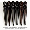 WUTA High Density Wood Leather Edge Burnisher Black Wood Edge Slicker Leather Craft Tool Polished Grinding Tool-3 Type Available ► Photo 2/6