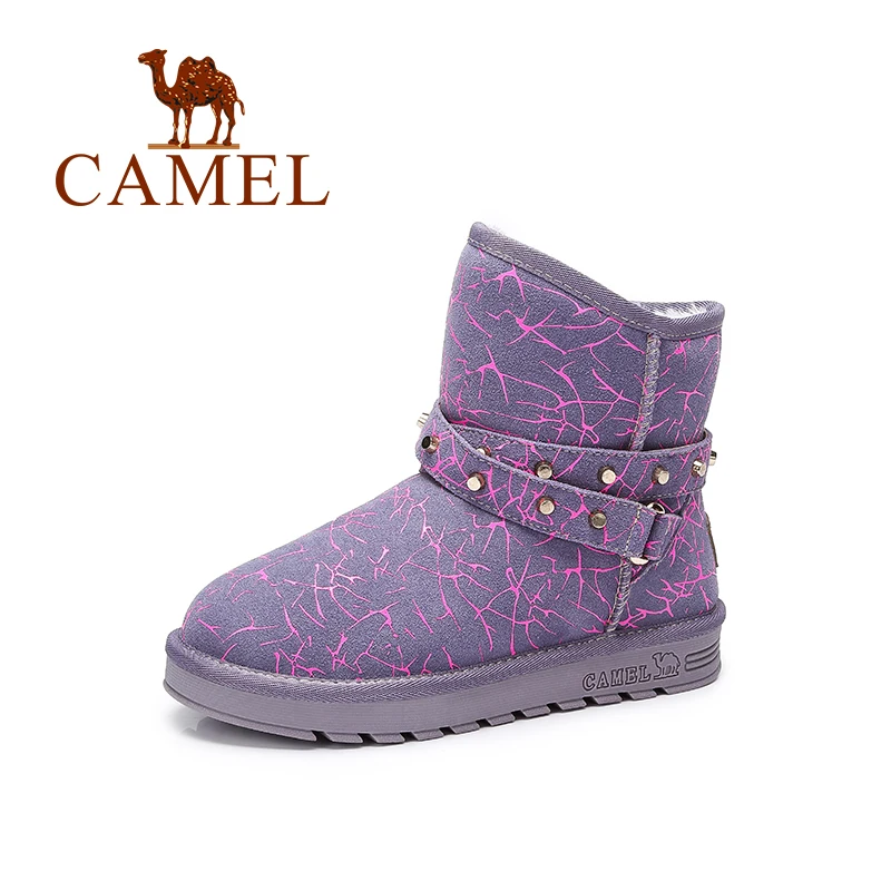 Camel Women’s Boots New Fashion European Style Print Winter Snow Boots