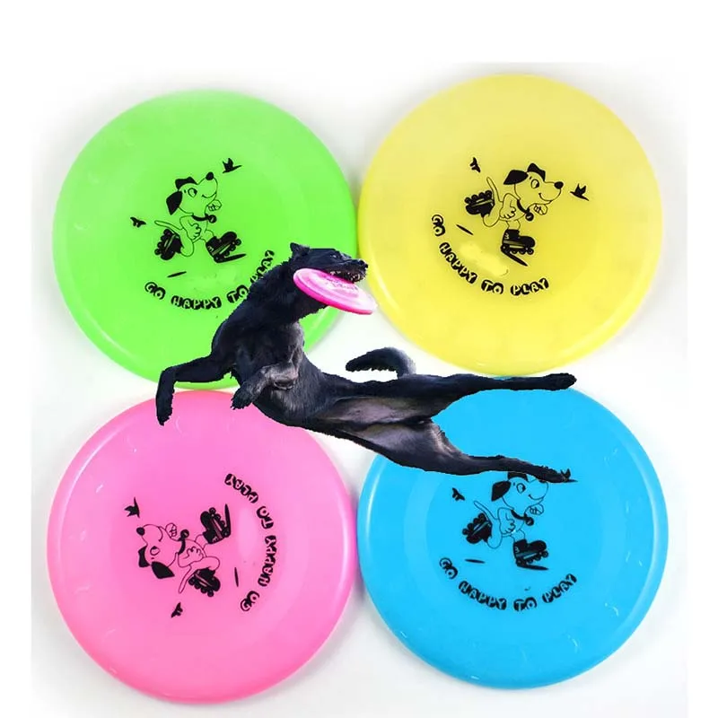 1pcs Plastic Flying Saucer Dog Toy Pet Game Flying Discs Resistant Chew Funny Puppy Training Toy Interactive Partner Pet Shop7