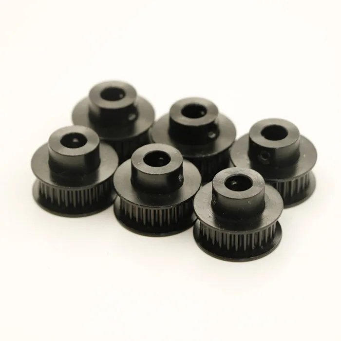 

5PCS/LOT S2M 28 teeth timing pulley 6mm bore for belt width 6mm Aluminium oxidation black S2M 28teeth 28 tooth for 3D printer
