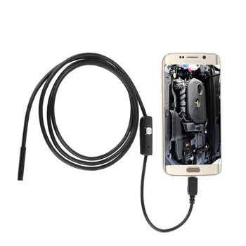 

7 MM Lens 1M 6 LED 2 in 1 Inspection Camera Endoscope for Computer And Cell Phones
