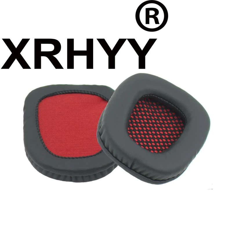 Xrhyy черный с красным Замена Подушки подушечки для SADES SA718 SA-808 SA-820 SA-903 SA-904 SA-905 SA-906 наушники