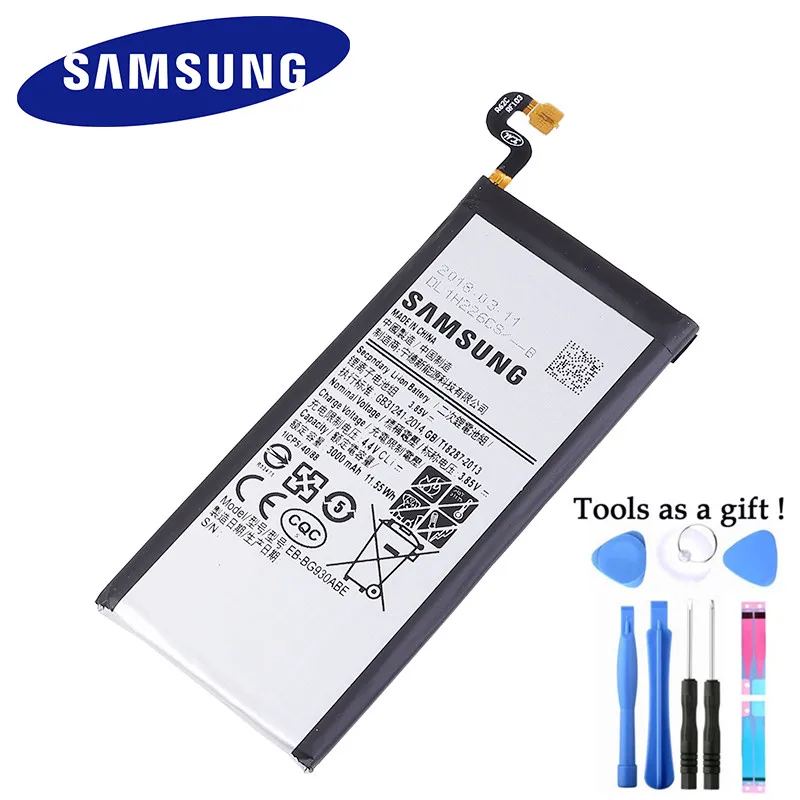 SAMSUNG оригинальный аккумулятор EB BG930ABE для Samsung GALAXY S7 SM G9300 G930F G930A G930L G9308 G930V G930P G930 3000