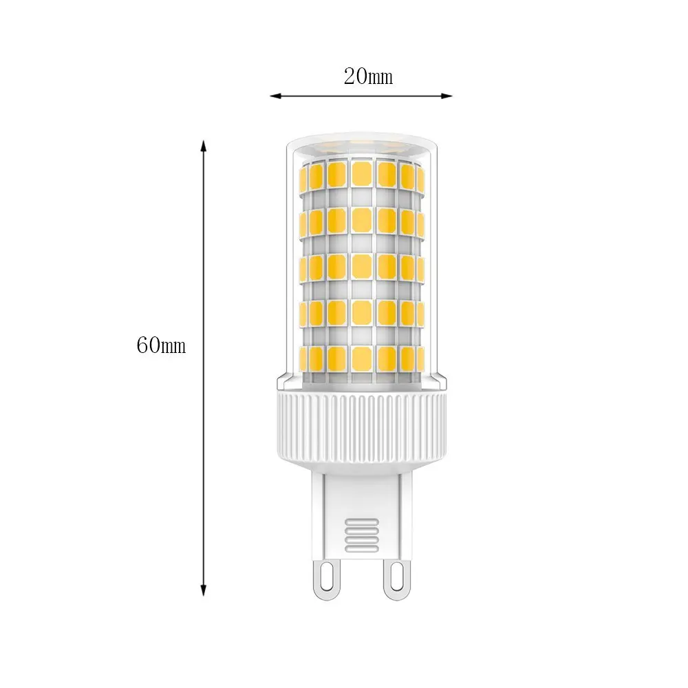 G9 светодиодный лампы 10 Вт, теплый белый свет 3000 K лампа 76 SMD 2835 Светодиодный s лампа супер яркий 800LM без мерцания AC220V-240V [Класс энергопотребления A+] 4 шт. в упаковке