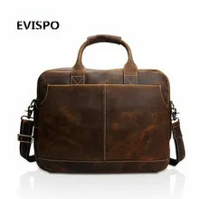 Famous Brand Genuine Cowhide Leather Mens Business Briefcase Laptop Bags Men’s Travel Bag Portfolio Men Shoulder Bag Man Handbag