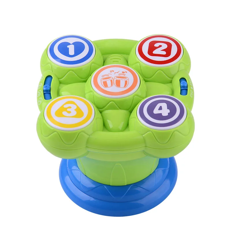 

Electronic Musical Hand Drum Instrument Lighting Sound Baby Percussion Toy Plastic Kids Playthings Educational Toys for Children