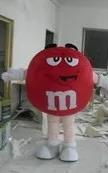 M& m Bean персонаж в полный рост костюм тема вечерние костюмы красивый наряд костюм - Цвет: Красный