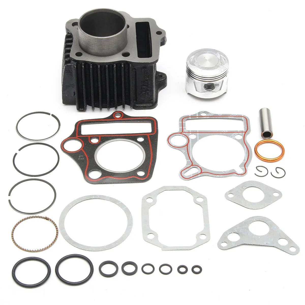 

ATV 70cc Cylinder Piston Gasket Kit Rings Motor For Honda ATC70 TRX70 4 Wheeler Aluminium Alloy Inner Diameter 47mm