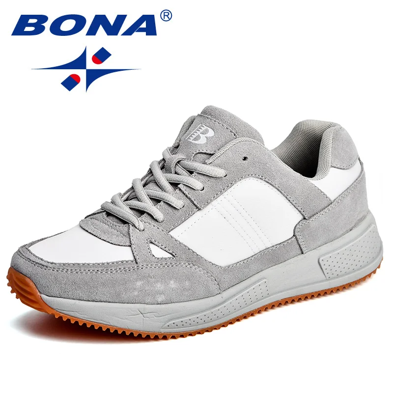 BONA New Arrival Classics Style Men Running Shoes Suede Mesh Men Athletic Shoes Outdoor Jogging Shoes Comfortable Free Shipping