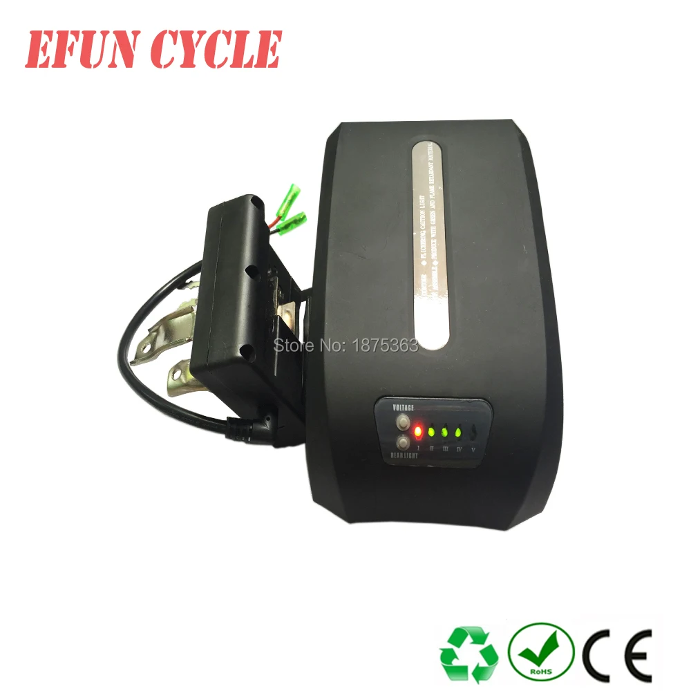 

Free shipping Haibao 24V 13.6Ah Li-ion seat tube battery pack 18650 rechargeable battery for city bike with 29.4V charger
