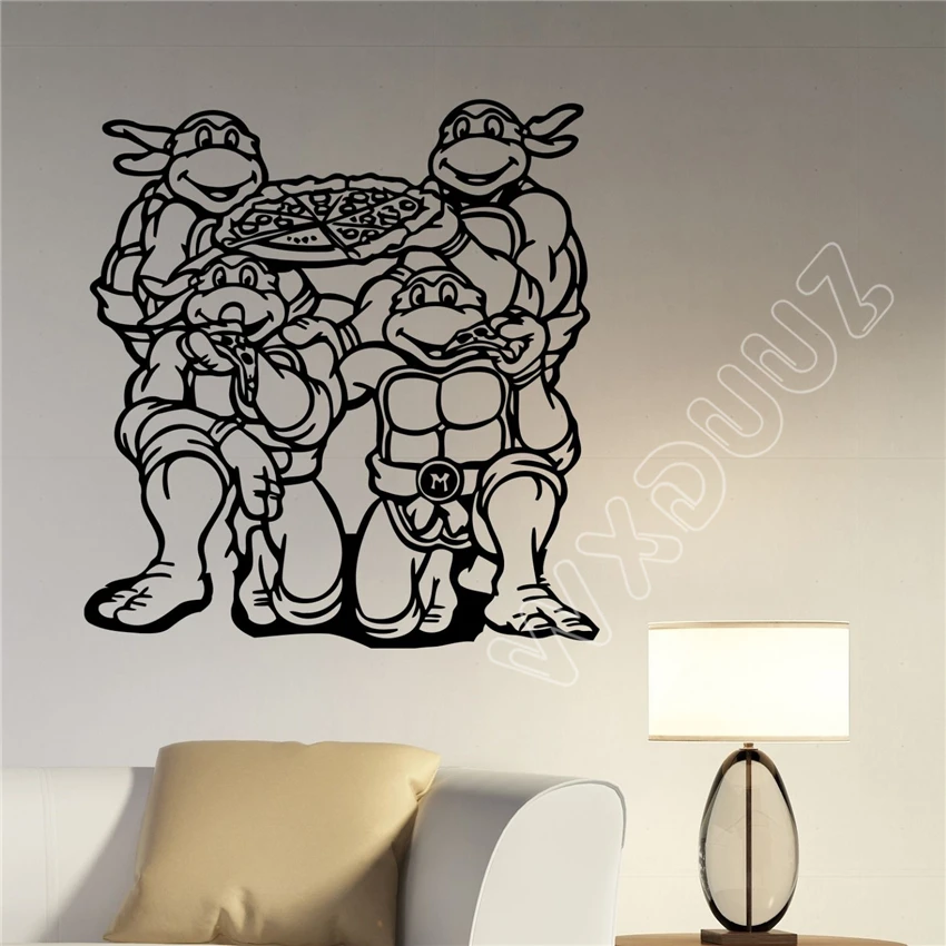 

Stickers Neymar Wxduuz Ninja Turtles Superhero Wall Art Sticker Kids Nursery Decal Quote Home Decor Vinyl Bedroom Poster B81