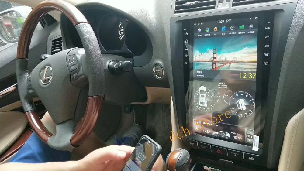 12,1 ''tesla стиль Android 8,1 PX6 автомобильный dvd-плеер gps навигация для lexus GS GS300 GS350 GS450 GS460 радио ips 2004-2011