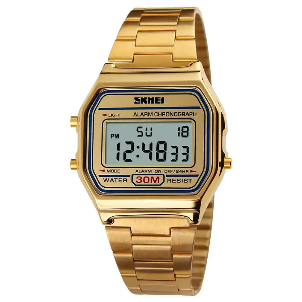 

LinTimes Men Retro Style Business Electronic Watch Waterproof Wristwatch Ornament Gift