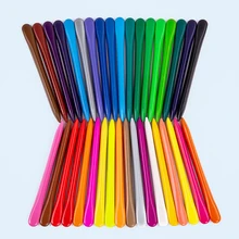 YDNZC 36 цветов креативный треугольный мелок яркий цвет детский пластиковый воск карандаш цвет кисти комплект, принадлежности для живописи подарок на день рождения