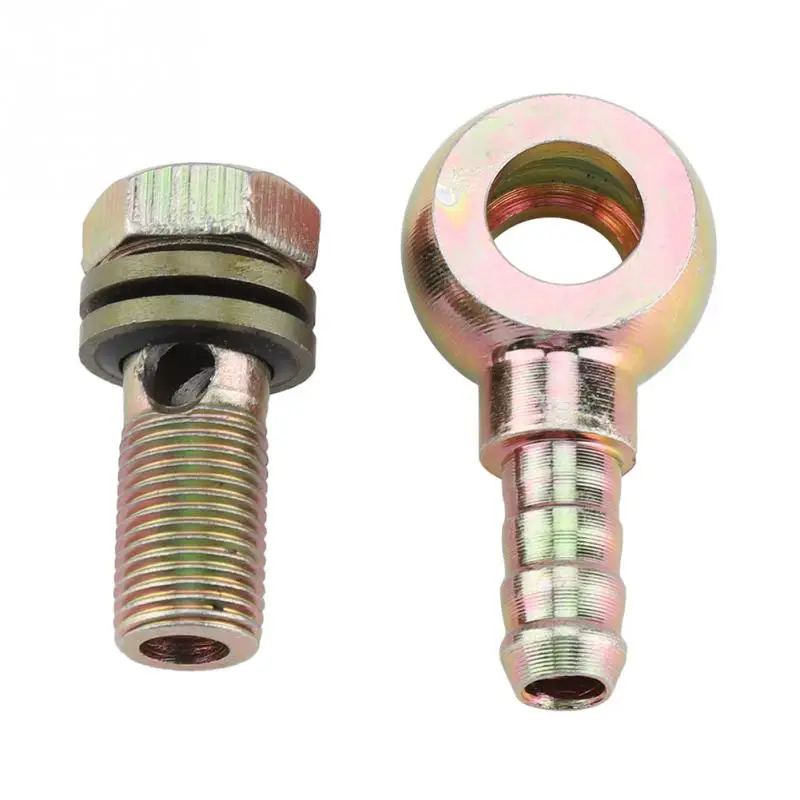 

1 Pair of M10 1.0mm Motorcycle Refit Oil Cooler Fittings Plug M6 M8 Ball Head Adapter Oil Cooler Screw