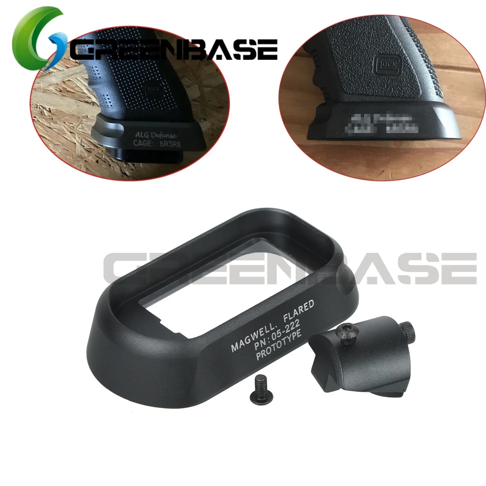 

Greenbase ALG Defense Flared Magwell For Airsoft GEN 3 Glock 17 18C 22 24 31 34 35 Pistol Magazine Well Tactical Accessories