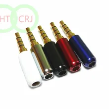 100 шт. 5 видов цветов 1/" 3,5 мм 4-полюсный стерео штекер Ремонт кабель наушников припои