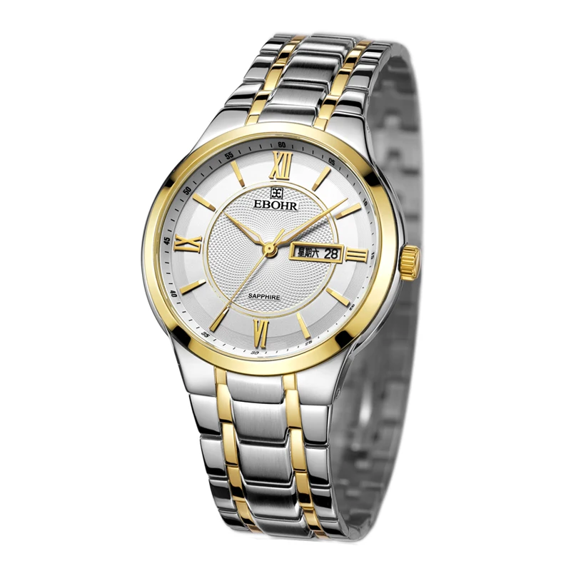 

EBOHR brand men's watch fashion men's Quartz watch bracelet casual clock gift watch luxury 2019 new style Ebohr 10630310