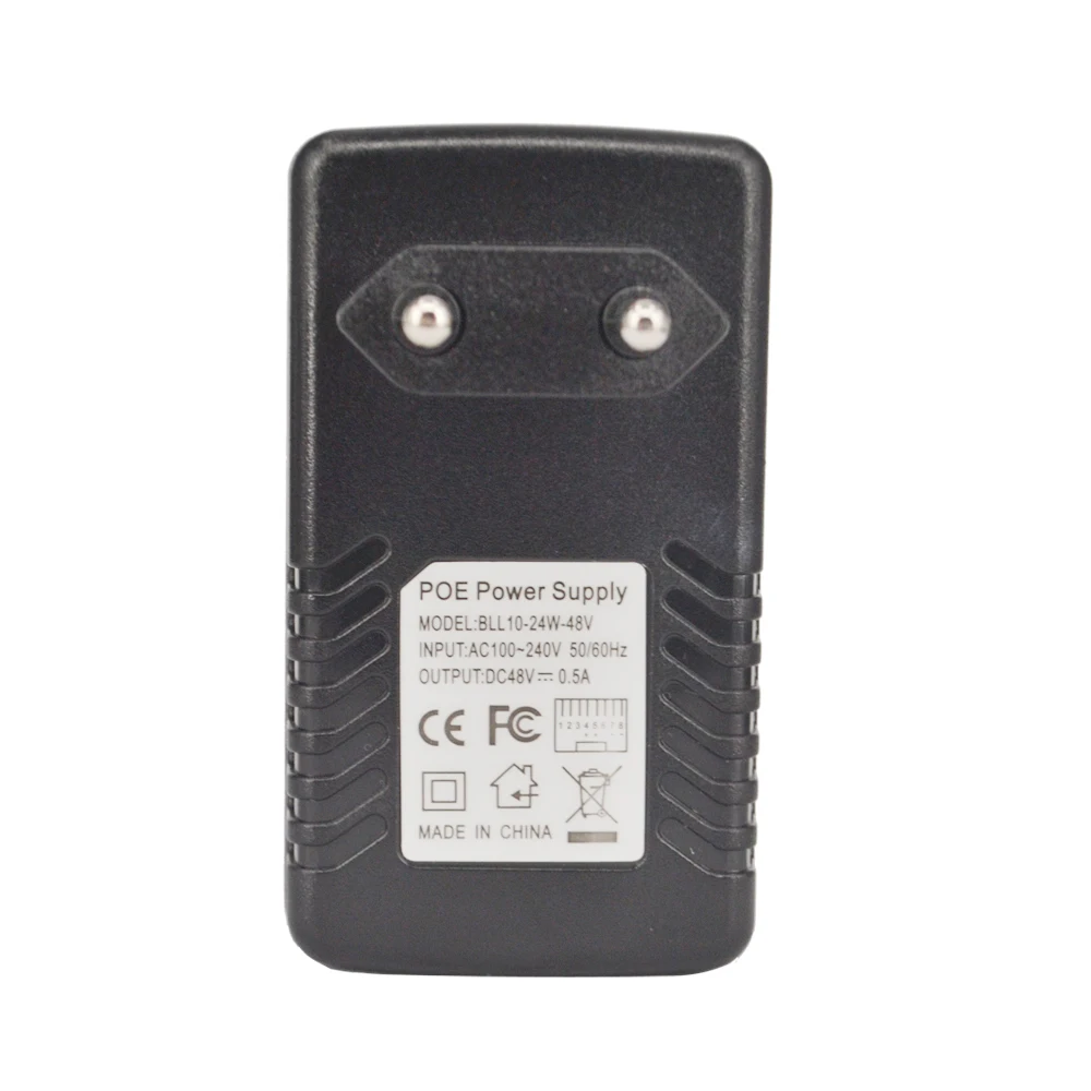 02CTVMAN PoE Injector Adapter Splitter DC 48V 0.5A EU Power Over Ethernet POE Swtich For Network CCTV Security HD IP Camera System