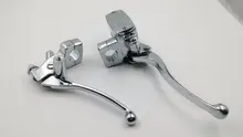 Пара Chrome пользовательские 7/8 “22 мм мотоциклетные Руль управления для мотоциклов Тормозные сцепления мастер рычаги цилиндров