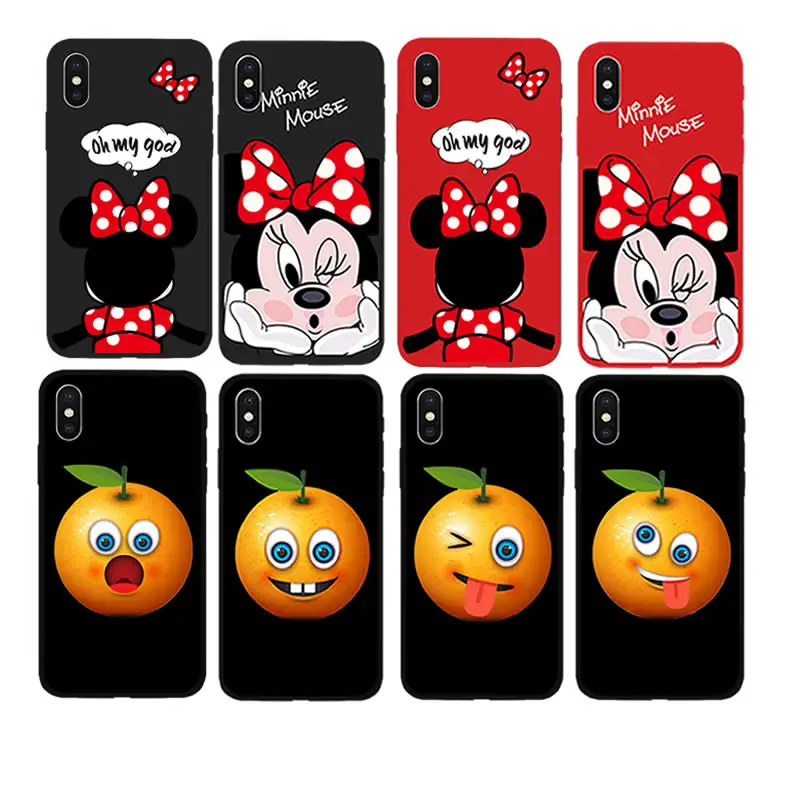 

For iphone 6 7 8 Plus Case Cartoon Cat Minnie fundas soft TPU Phone Cases For iPhone X Xs Max Xr 10 8 7 6 6s Plus 5 5s Se