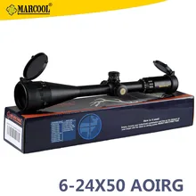 MARCOOL 6-24X50 AOIRGL Hunting Trail Camera Night Vision Scope Riflescope Mil Dot