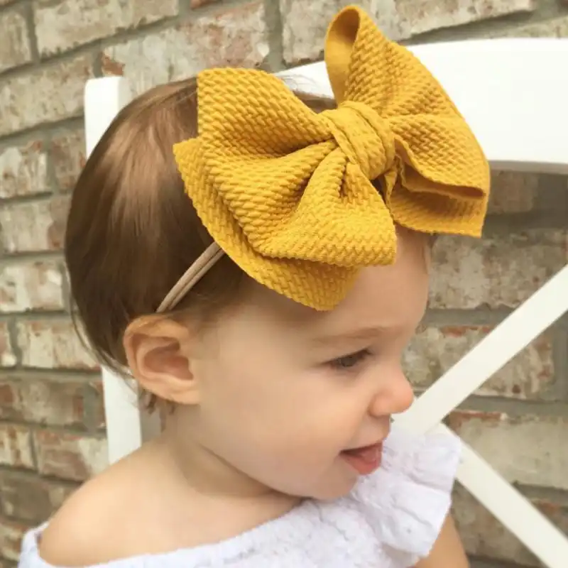 nylon baby bow headbands