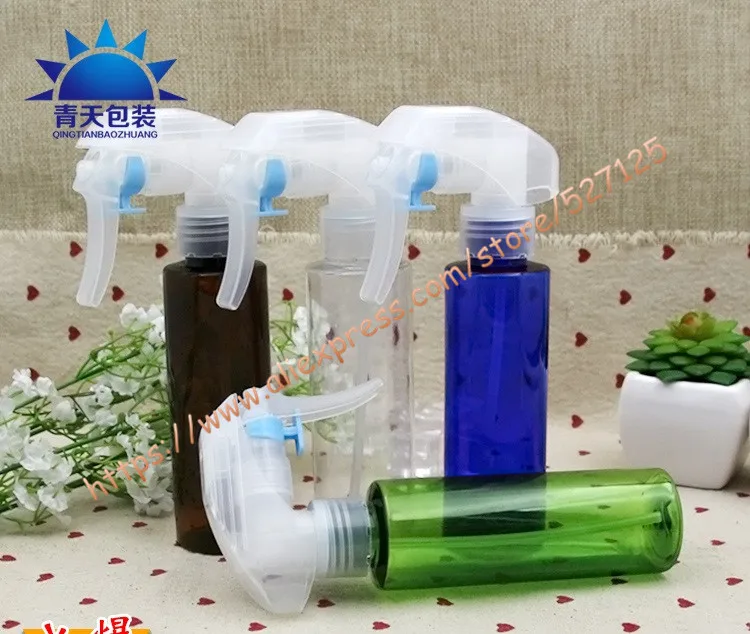 100ml Clear/blue/green/brown Pet Trigger Spray Bottle With Clear