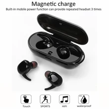 Наушники с сенсорным управлением TWS Twins Mini Bluetooth, беспроводные наушники-вкладыши, водонепроницаемые стерео bluetooth-гарнитуры с микрофоном и зарядным чехлом