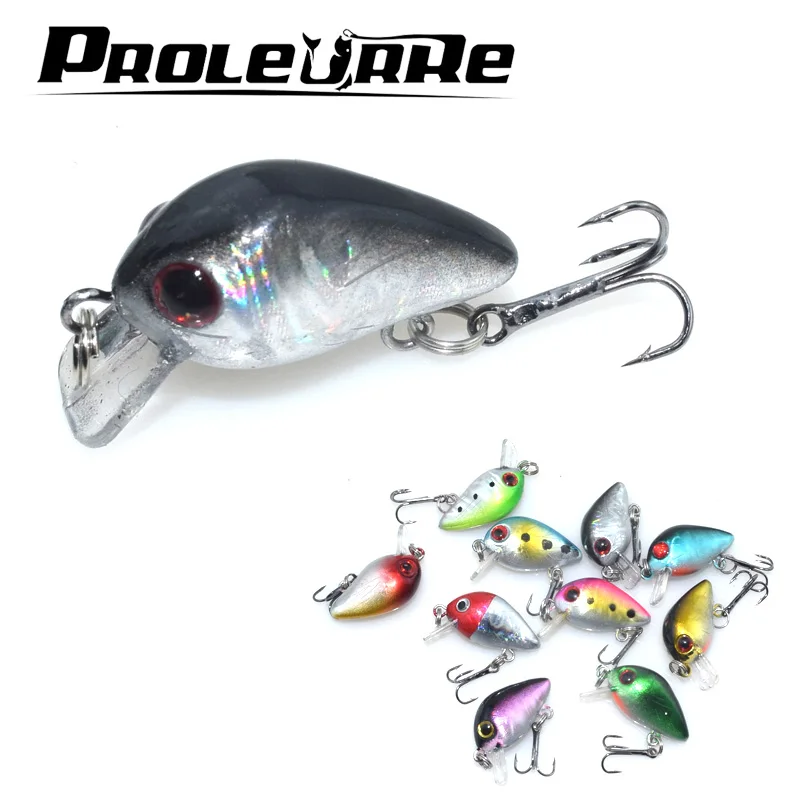 Proleurre мини рыболовные принадлежности Pesca Crazy воблер крэнкбейты 1 шт. горячая Распродажа искусственные 3 см 1,5 г приманки для плавания рыболовные приманки|Наживки| | АлиЭкспресс