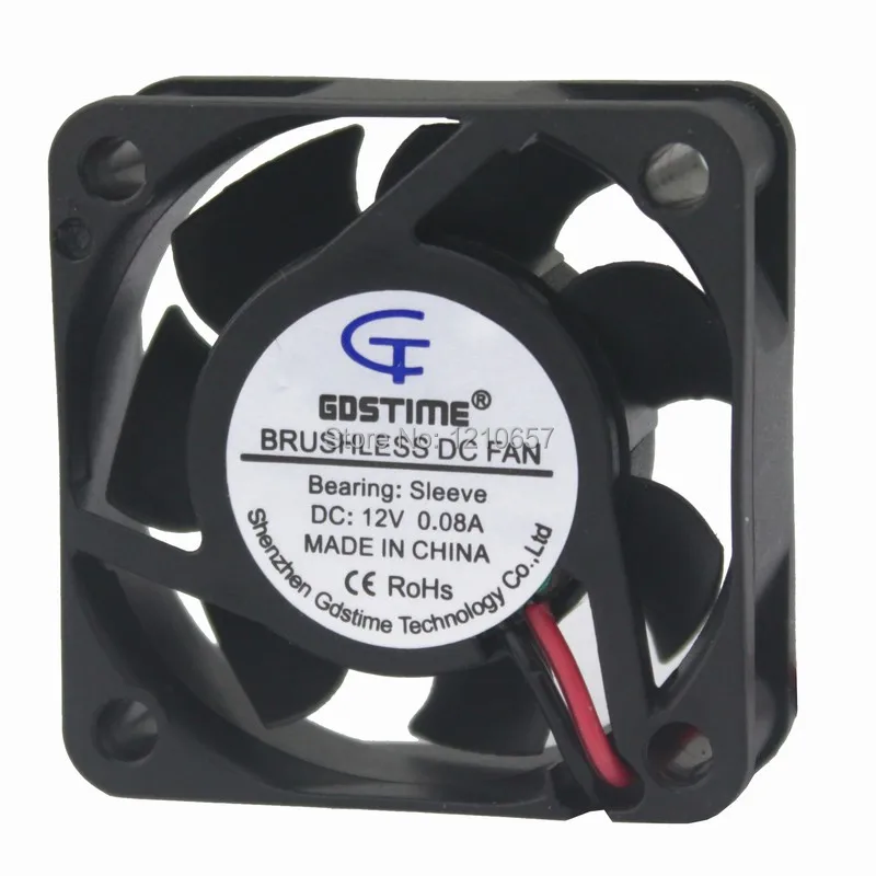 

5PCS lot Gdstime 12V 2 Pin 40mm x 15mm Computer CPU Cooler Cooling Fan for PC Laptop