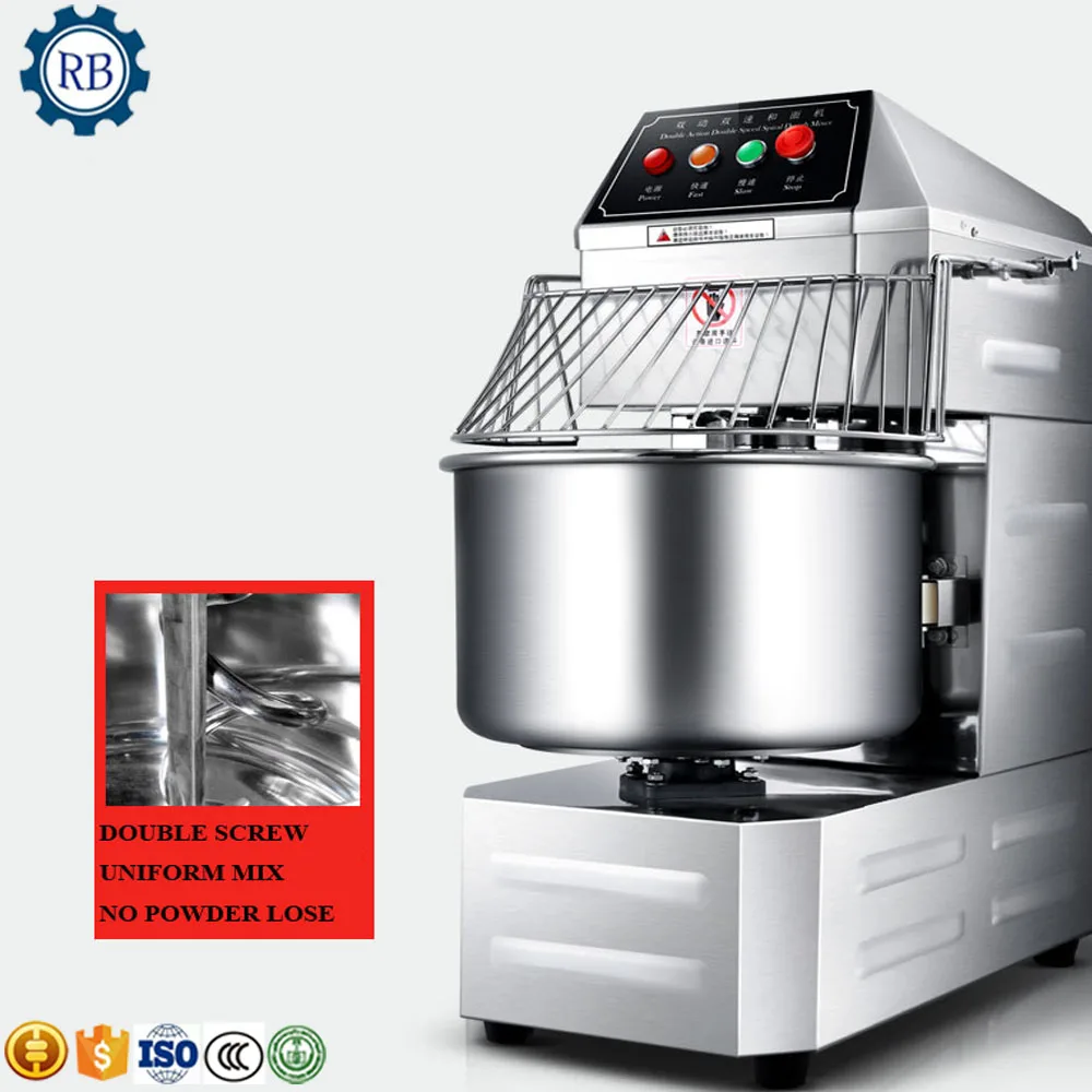 

Commercial kitchen equipment bakery dough mixer machine Spiral flour dough mixing machinery Bakery Equipment Spiral Mixing Machi