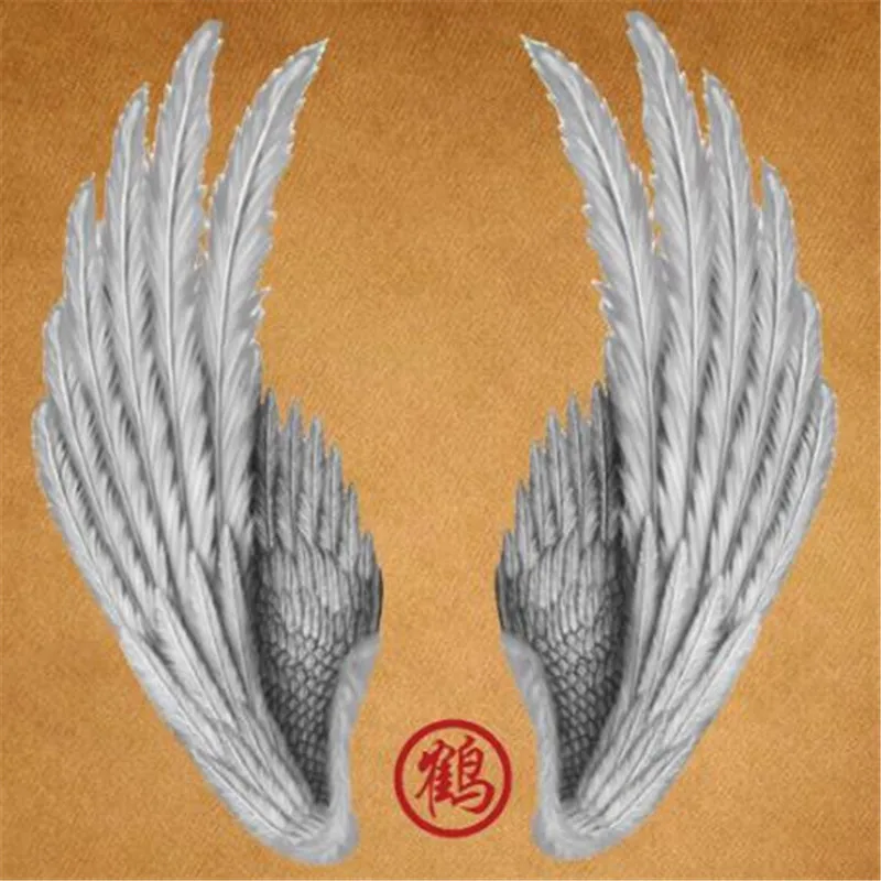 

ShinEquin Biker Patch deal with it Clothes Heat Transfer Printing Feather Angel Iron on patches for clothing women PVC Stickers