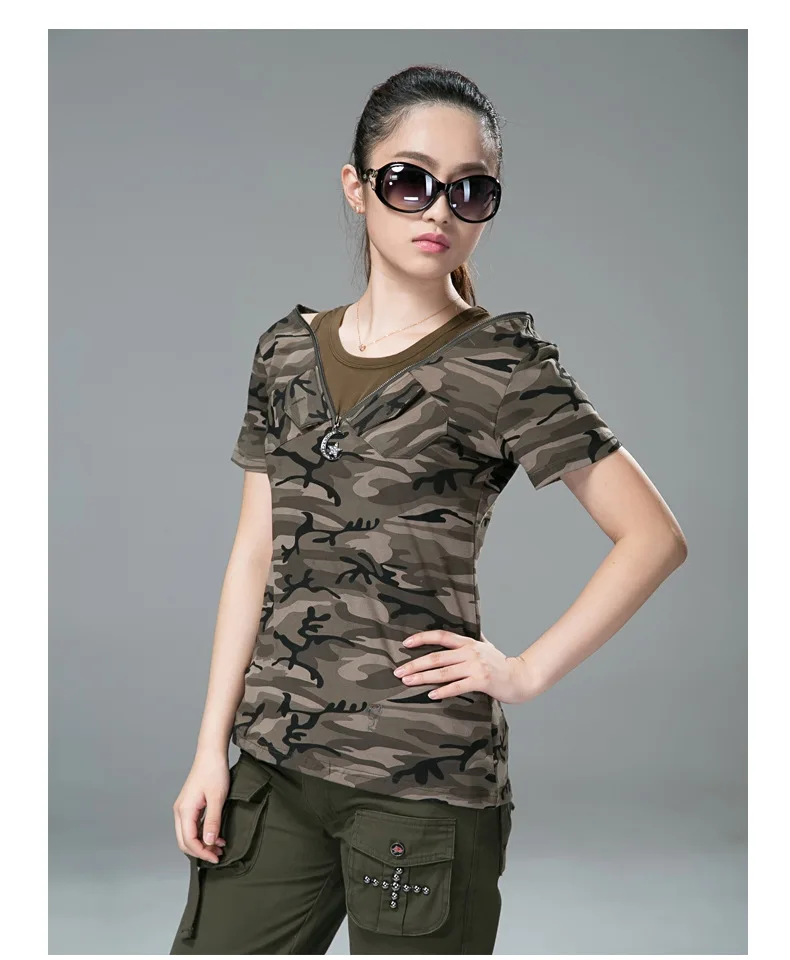 Летний камуфляж, военный, армейский футболки женская футболка с коротким рукавом эластичная Повседневная хлопковая Футболка m-xxl