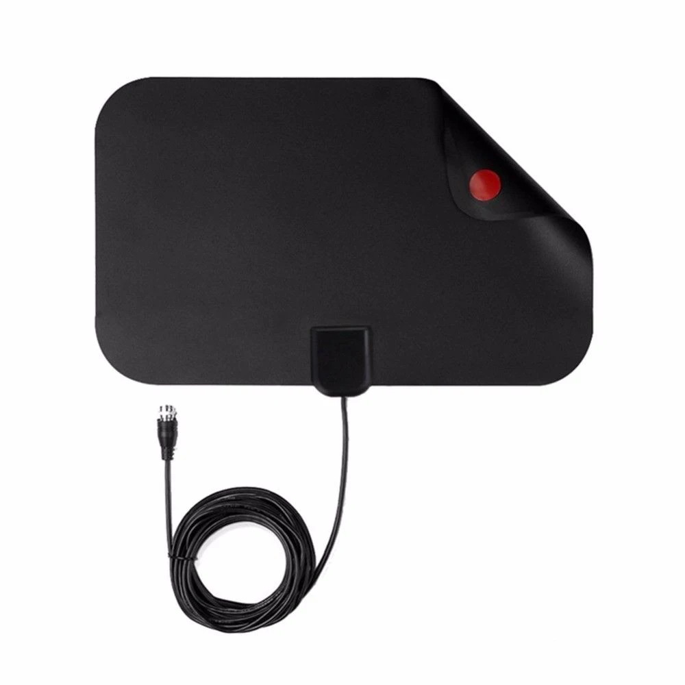 Flat HD Digital Indoor Zoom TV Antenna HDTV 50 Mile Range TVFox VHF UHF
