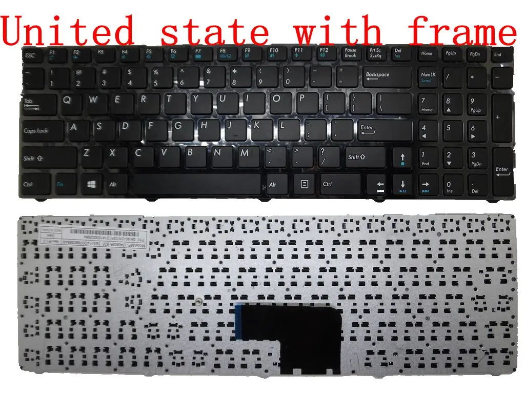 Laptop Keyboard For Medion E7223 E7225 E7226 E7227 Black With Frame V150062AS6 MP-13A83U4-5286 MP-13A83US-5281 OKN0-CN1UI11 | Компьютеры и