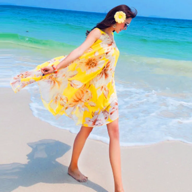 Мода для беременных женщин в богемном стиле пляжная юбка Средства ухода за кожей для будущих мам пляжное платье юбка свободно шифоновое