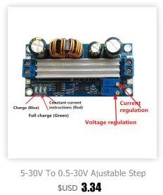 3 шт./лот 3 В~ 32 В до 5 В~ 40 В DC-DC Повышающий Модуль Регулируемый Модуль питания XL6009 Повышающий Модуль супер LM2577