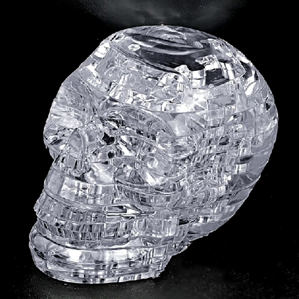 

NEW 3D Crystal Puzzle DIY Jigsaw Assembly Model Gift Toy Skull Skeleton