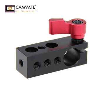 

CAMVATE 15mm Rod Clamp Holder w/ 1/4" Thread for DSLR Rig Rail Support Magic Arm Monitor C1093 camera photography accessories