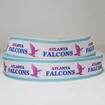 

50yards 7/8" 1" 1.5" 2" 3" 22mm 25mm 38mm 50mm 75mm football team printed grosgrain ribbon for party gift decoration headband