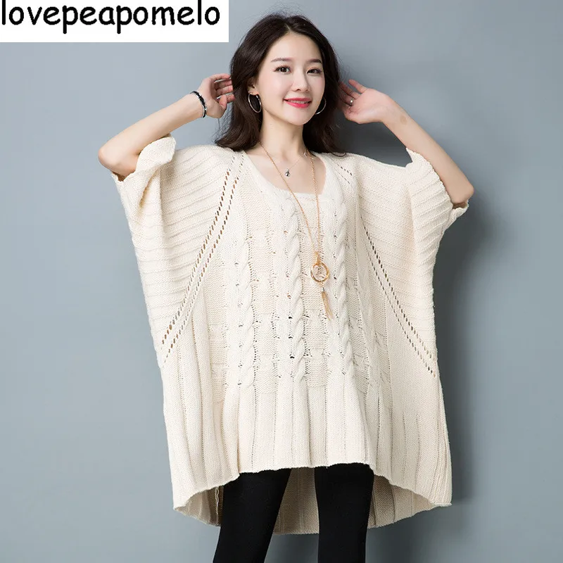 2018 Spring And Autumn New Round Neck Wool Ladies Pullover Loose Korean Large Size Women Long Sleeve Knitted Sweater D157 | Женская