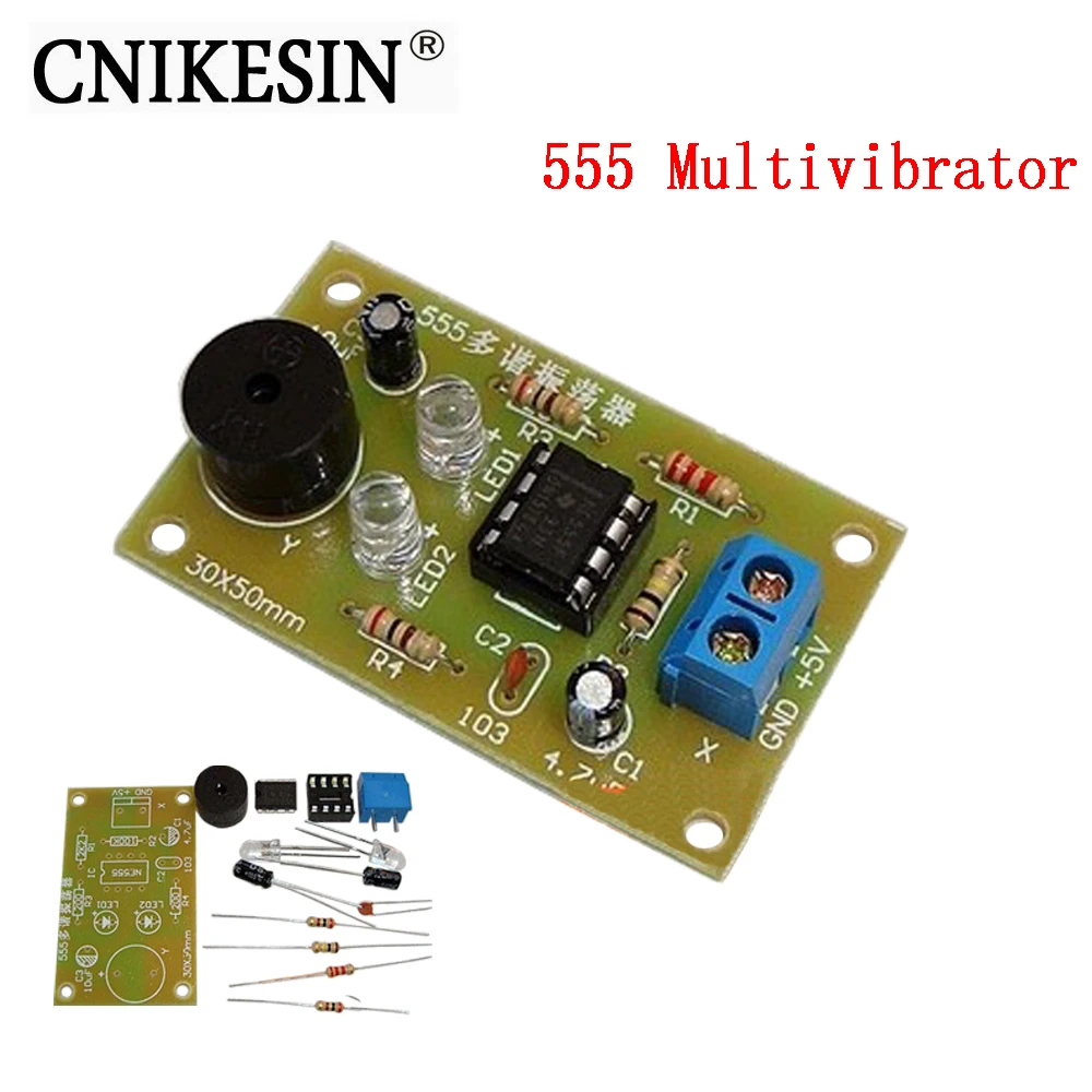 CNIKESIN 555 multivibrator DIY Электронные компоненты сборки training suite PCB весело решений | и