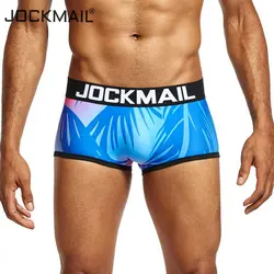 Jockmail бренд Для мужчин нижнее белье цифровая печать красивые Гей Нижнее белье Трусы Для мужчин Calzoncillos Hombre дешевые Cueca боксер