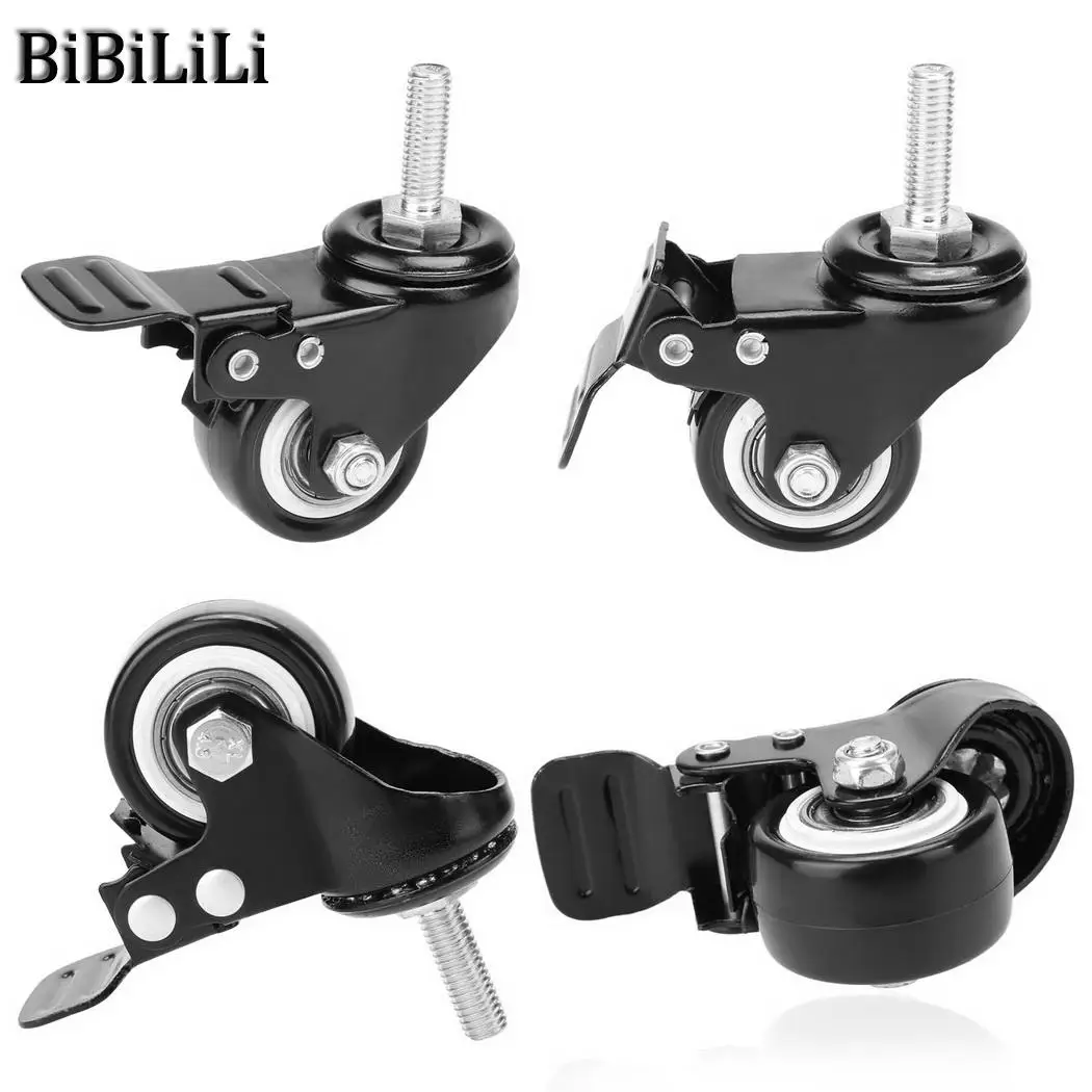 

x Set Brake Round Shopping 3 1 Swivel 3 Wheel 30kg Per 1.5inch Caster Trolley x for 3 5 4inch 4PCS x 25mm Wheel x 35mm 90 85