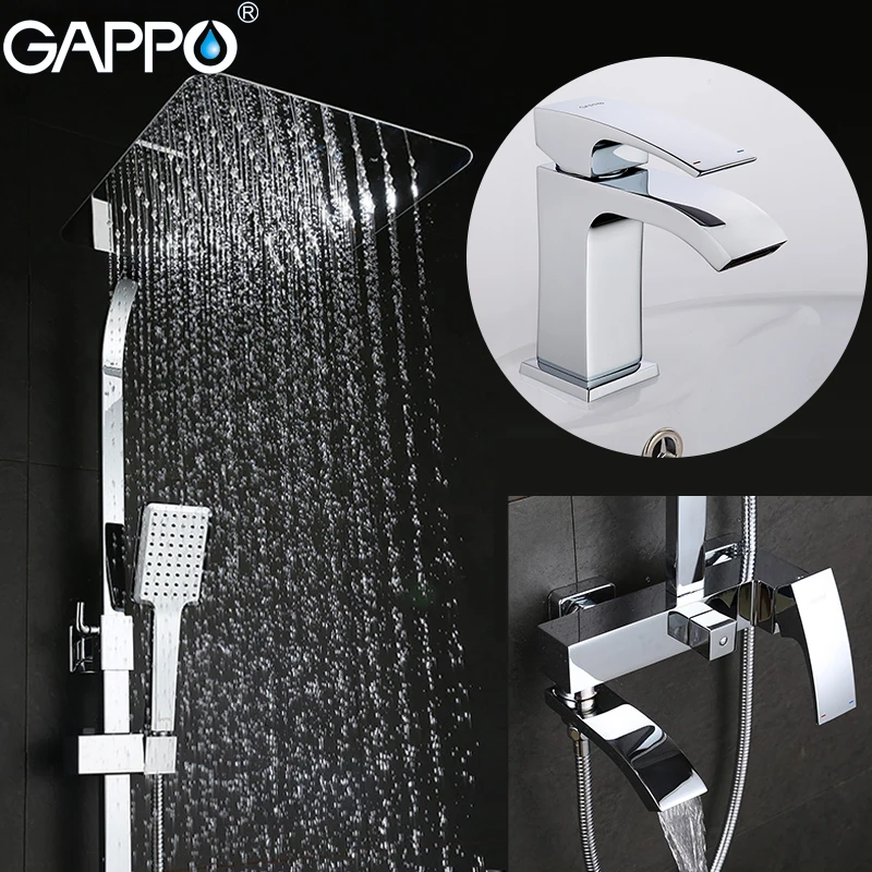 

GAPPO Basin Faucets basin sink faucet bath tub taps shower faucets shower mixer taps rainfall shower set
